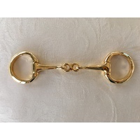 EGGBUTT FLAT RING with FRENCH LINK - BRASS OR SILVER