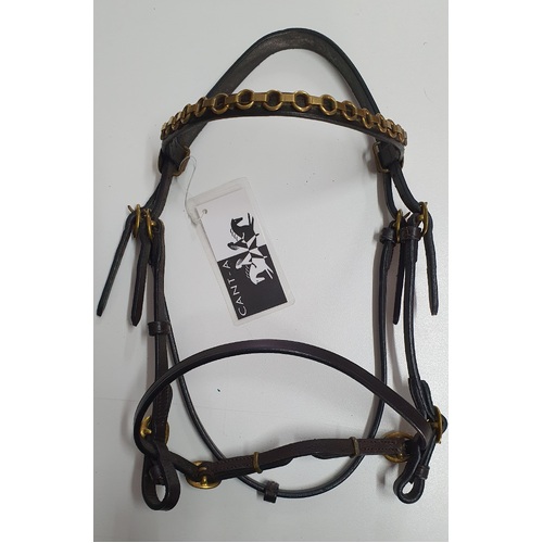 CANT-A Hunter inhand bridle [size: Small Pony] [Colour: Brown]