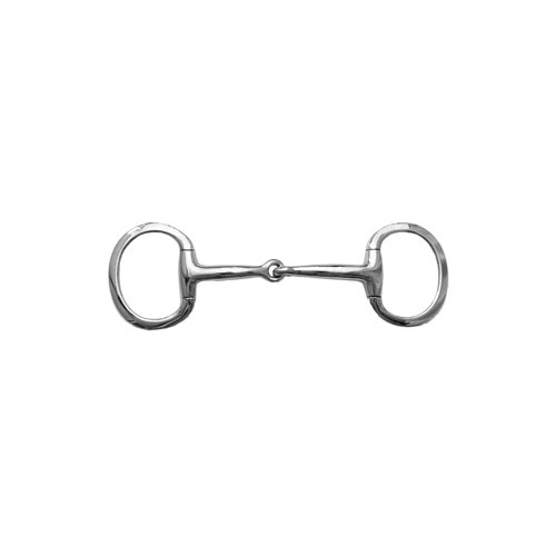 EGGBUTT FLAT RING JOINTED MOUTH - BRASS OR SILVER [Colour: Silver][size: 3"]