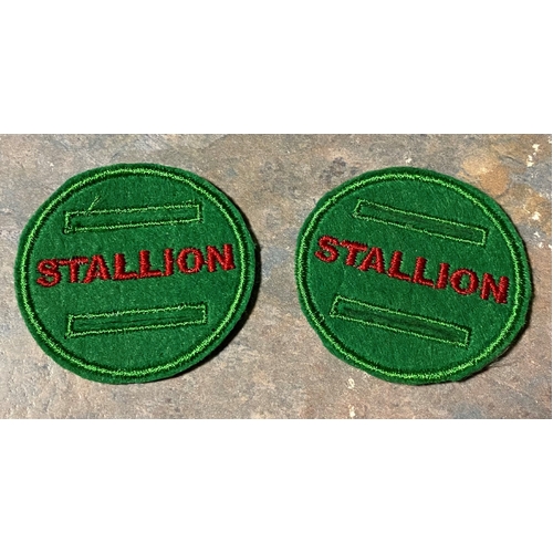 Stallion Discs - sold in pairs [Colour: Green & Red] [size: 50mm]